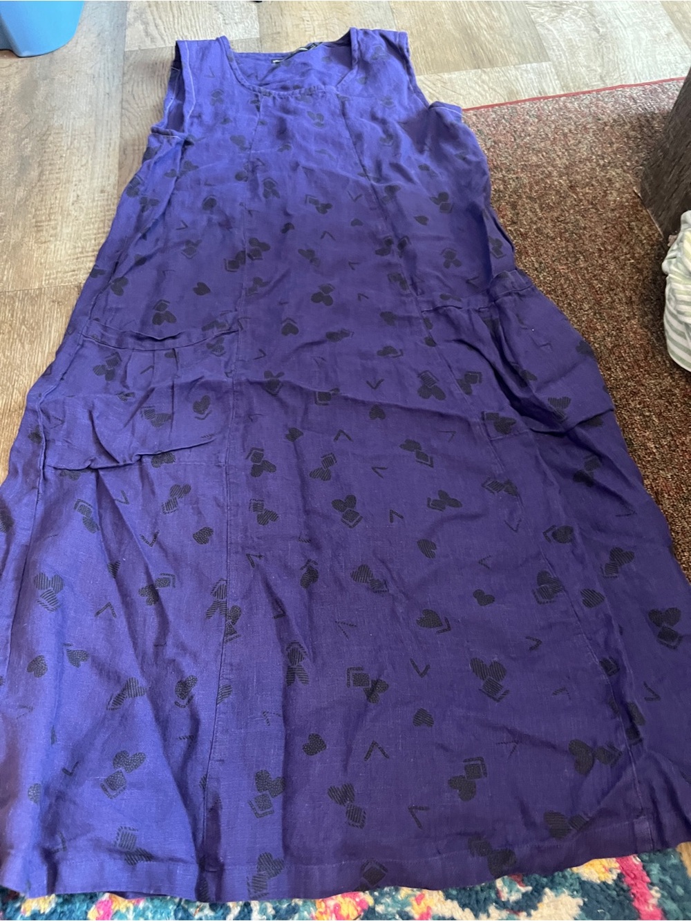 Gudrun Sjoden purple linen dress size xS